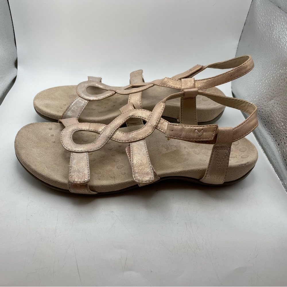 Vionic Jodie women’s metallic sandals size 8